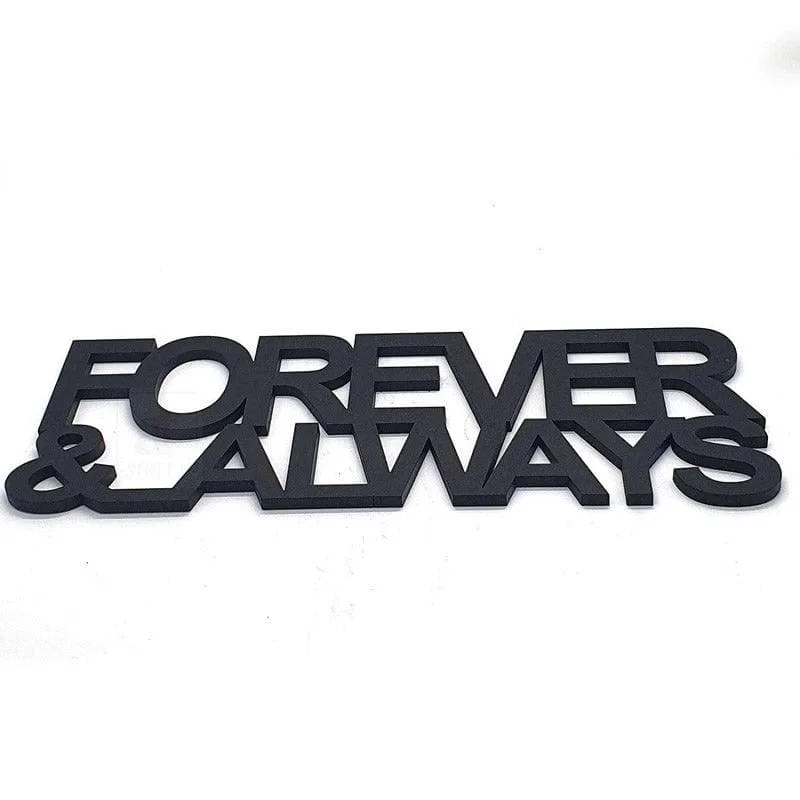 Forever & Always MDF Wall Accent media 3