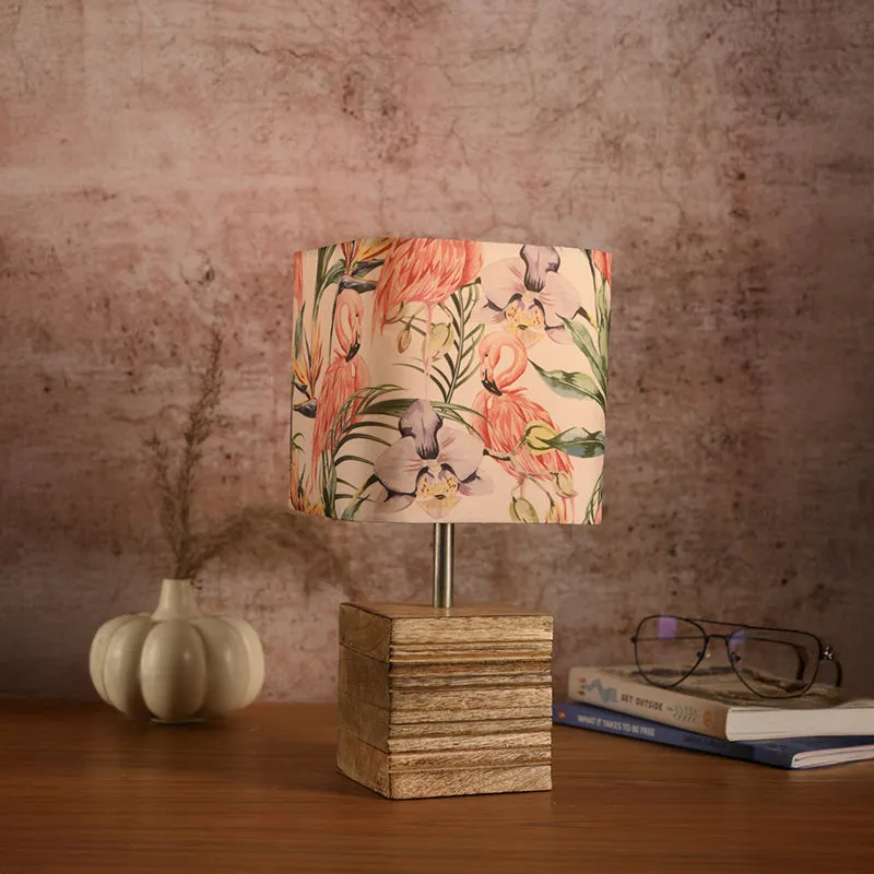 Flamingo Cube Fabric Table Lamp - Multicolor media 2