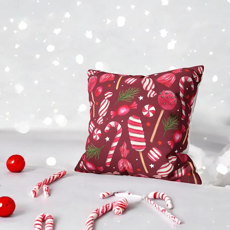 Yuletide Wonders Velvet Christmas Cushion Cover media 6