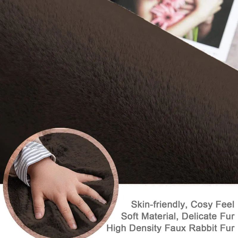 Ruffle Luxe Bath Mat - Chocolate Brown media 6