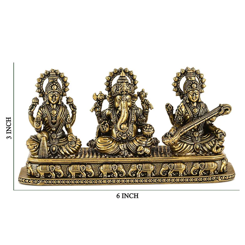 Shubh Labh Vidya Divine Brass Idol media 7