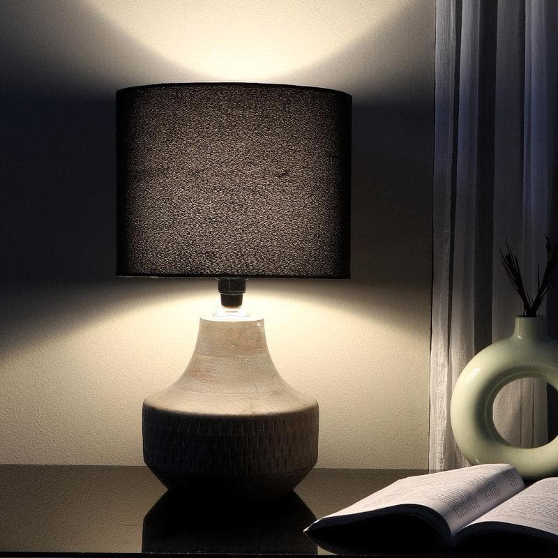 Bisara Martha Fabric Table Lamp - Black,White
