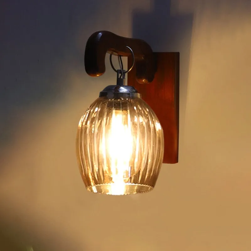 Vintage Glow Wavy Glass Wall Lamp media 8
