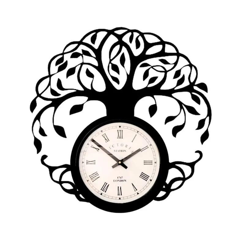 Bodhi Steel Analog Wall Clock - Black media 4
