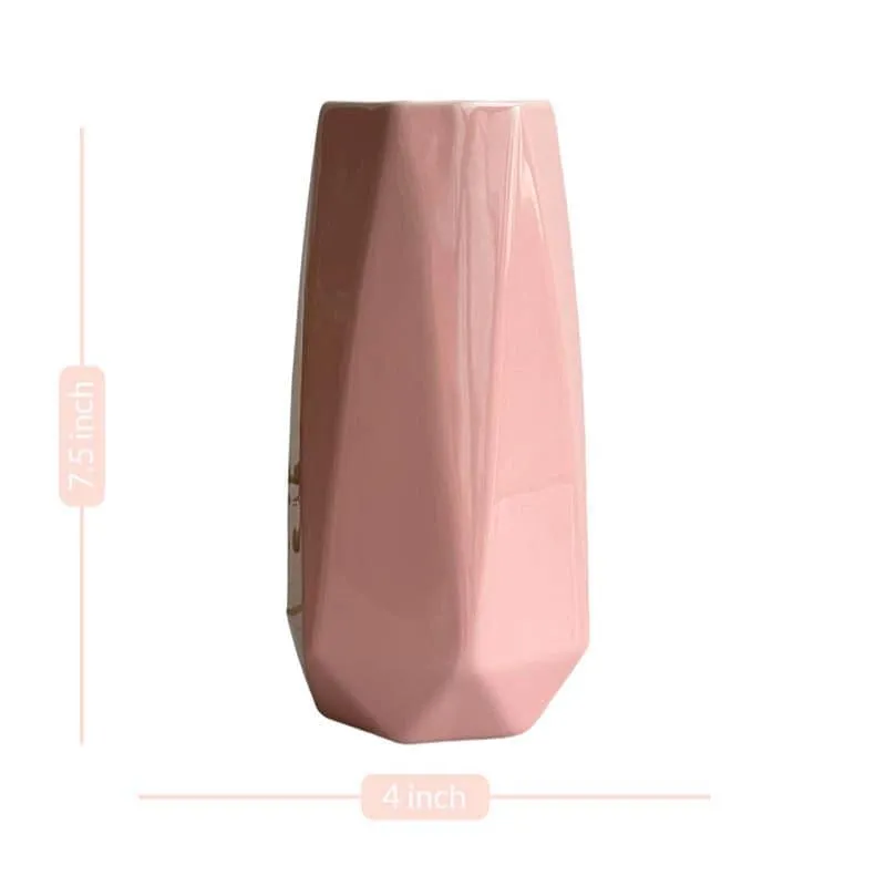 Chroma Cut Ceramic Vase - Pink media 4
