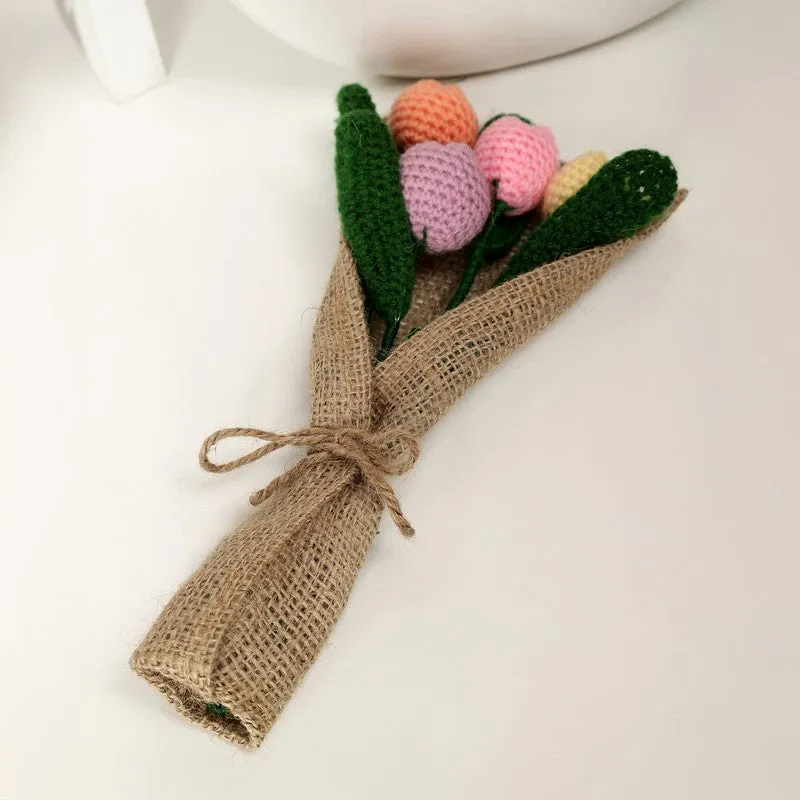 Crochet Handmade Tulip Magic Bouquet - Set Of Four media 4