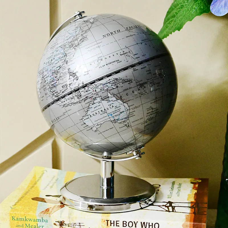 Around The World Metal Showpiece - Grey media 3