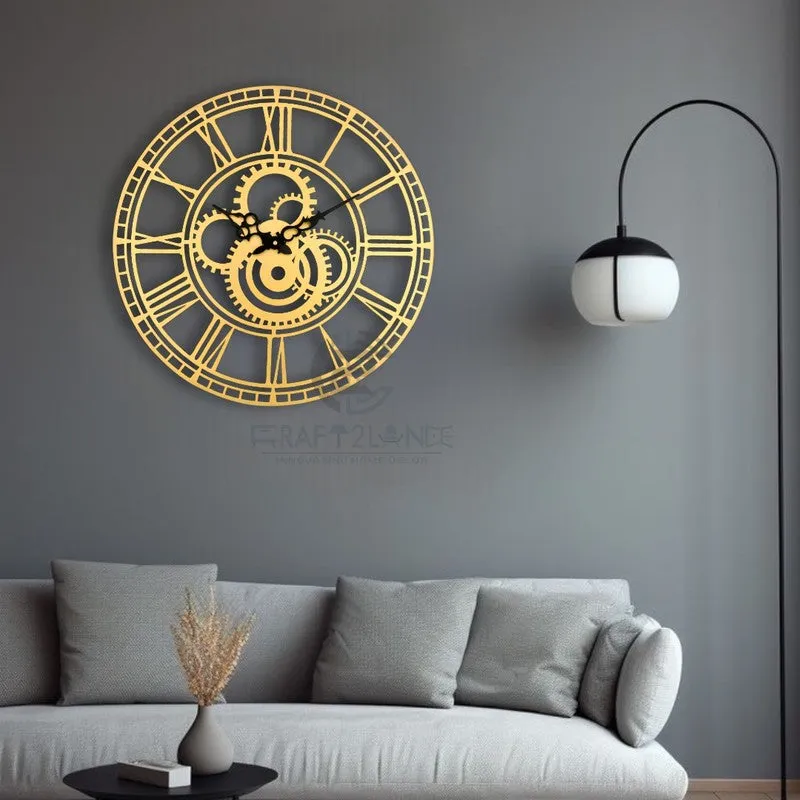 Lapsed Silent Wall Clock - Gold media 3