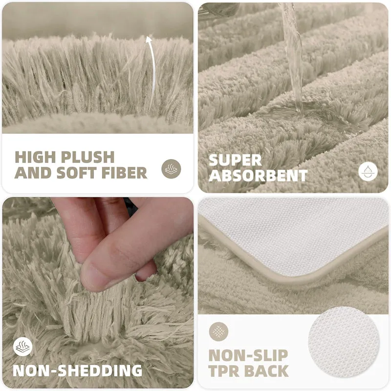 Toronto Touch Microfiber Bath Mat - Taupe media 7
