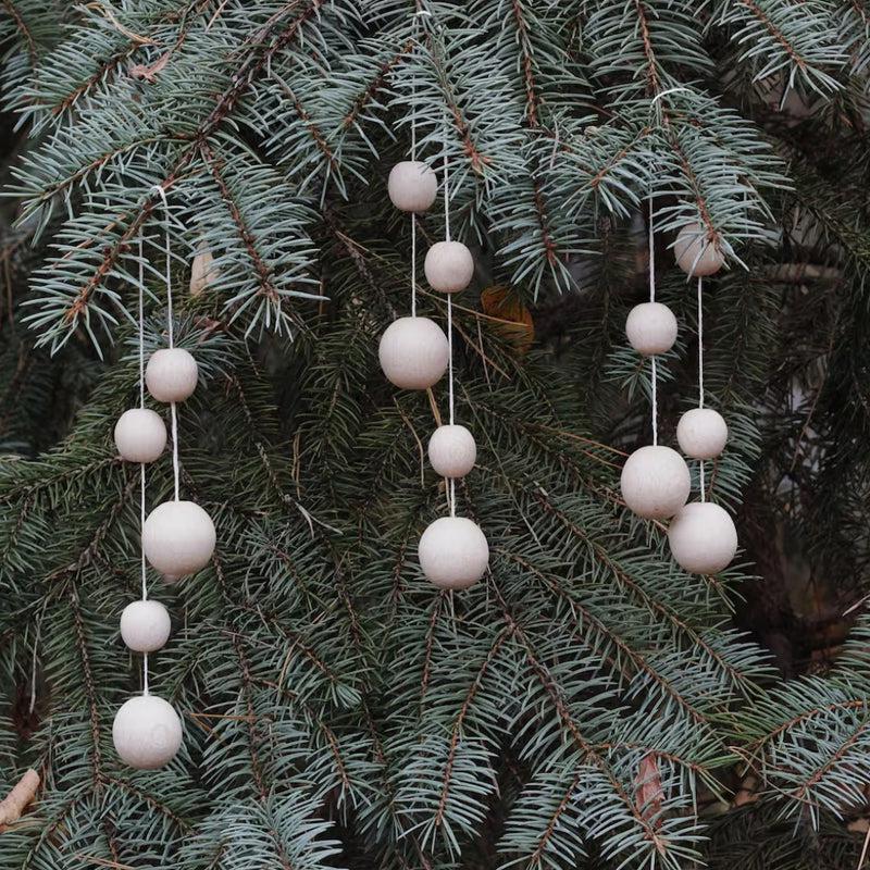 Snow Pearl Christmas Ornament - Set Of Three
