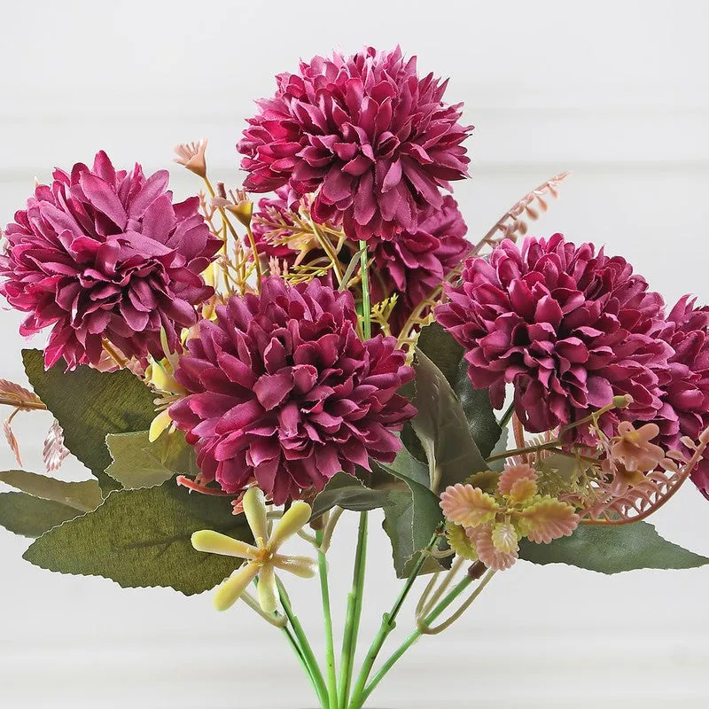 Coralia Mum Artificial Flowers - Pink media 4