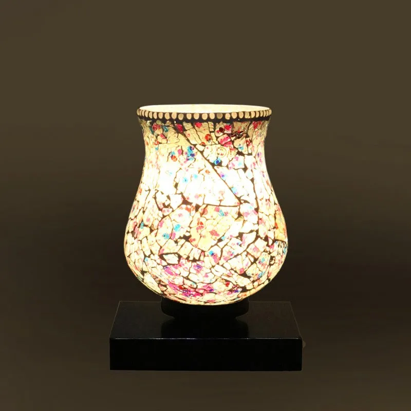 Aurelle Mosaic Glass Table Lamp - Multicolor media 8