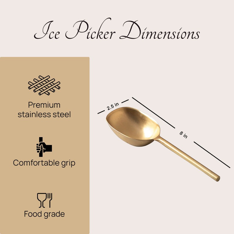 Grace Ice Picker - Gold media 6