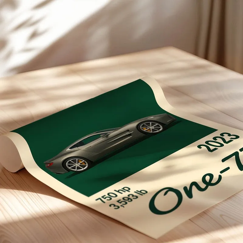 Aston Martin One-77 Wall Poster media 5
