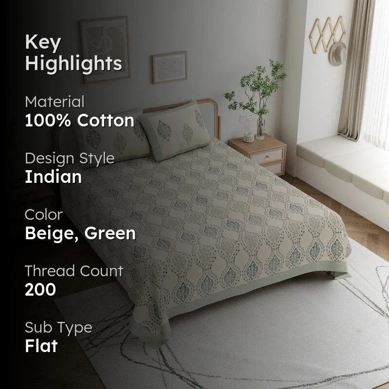 HomeSanskriti I Cotton Bedsheet - 200 TC media 2