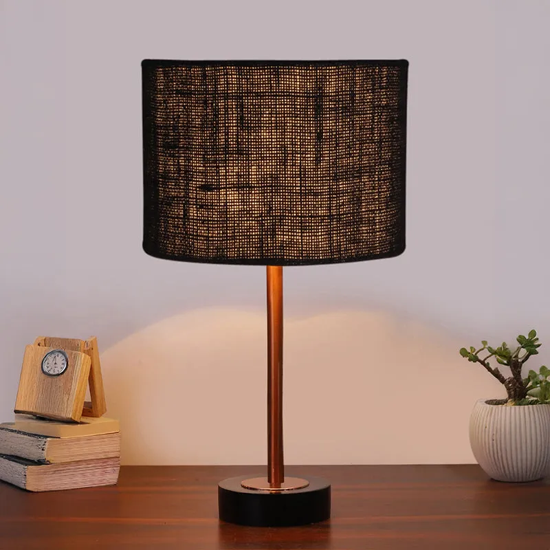 Sienna I Rodin Wooden Table Lamp - Black,Copper media 2