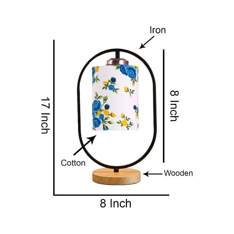 Floral Echo Fabric Table Lamp media 5