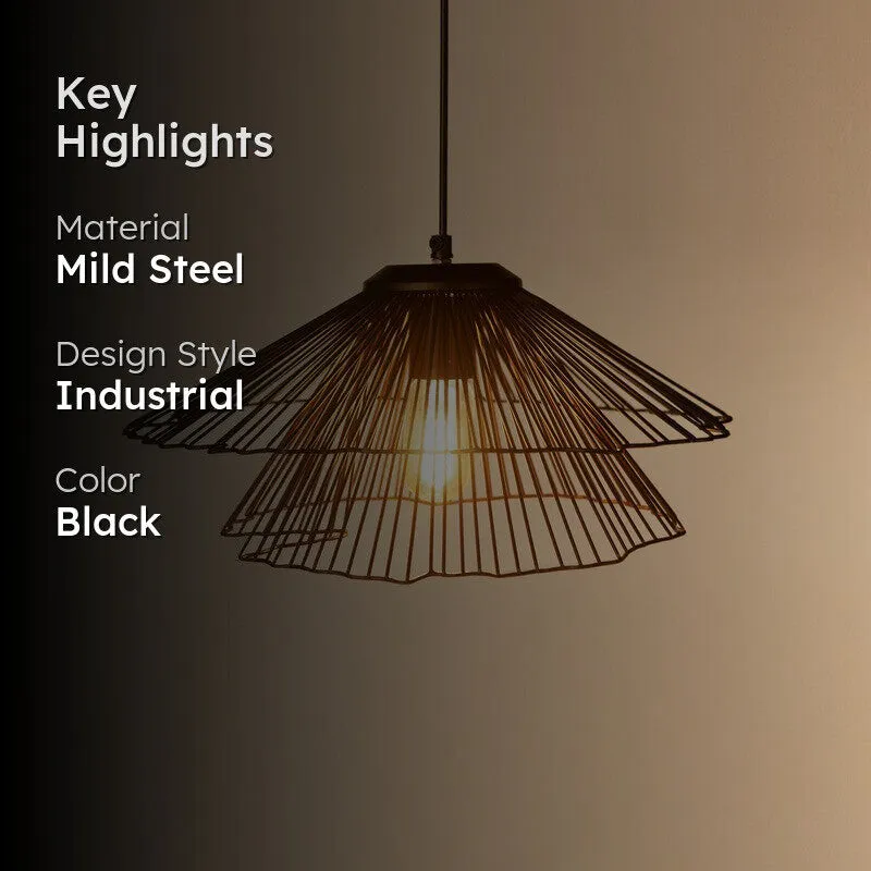 Black Klimt ceiling lamp with material and style highlights
