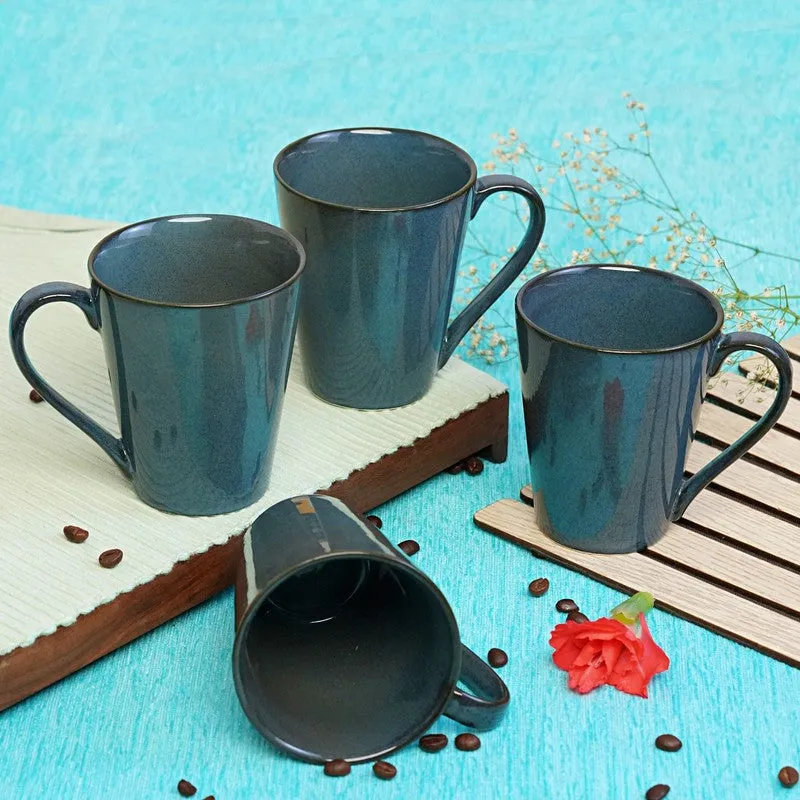 Elegant Ceramic Coffee Mug (300 mL Each) - Set Of Four media 1