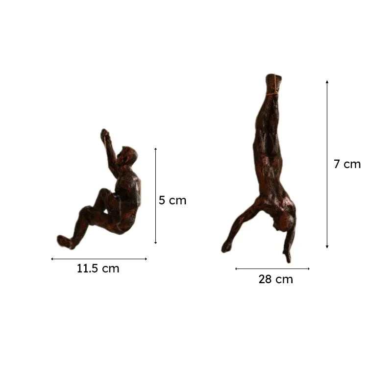 The Alpinist Resin Wall Hanging (Bronze) - Set Of Three media 7