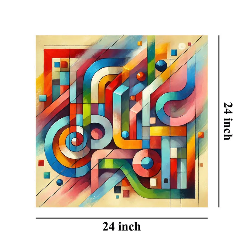 Zig-Zag Color Splash Wall Painting media 8