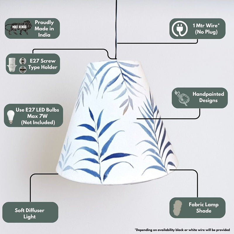 Garden Home Handpainted Fabric Ceiling Lamp media 3