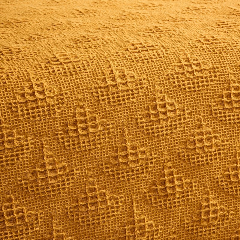 Geo Haven Cotton Bedcover (Yellow) (350 Gsm) - Two Piece Set media 5