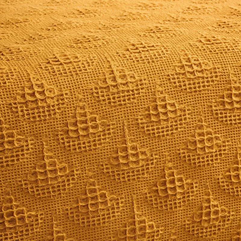 Geo Haven Cotton Bedcover (Yellow) (350 Gsm) - Two Piece Set media 5