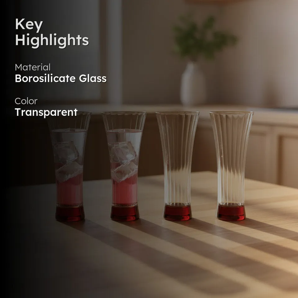 FlowEdge Everyday Drinking Glass (190 mL) - Set Of Four media 2