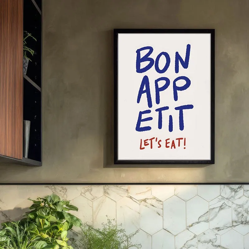 Bonappetit Archival Canvas Wall Art - Black media 3