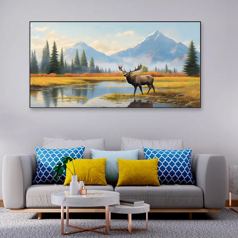 Antler Beauty Canvas Wall Painting media 3
