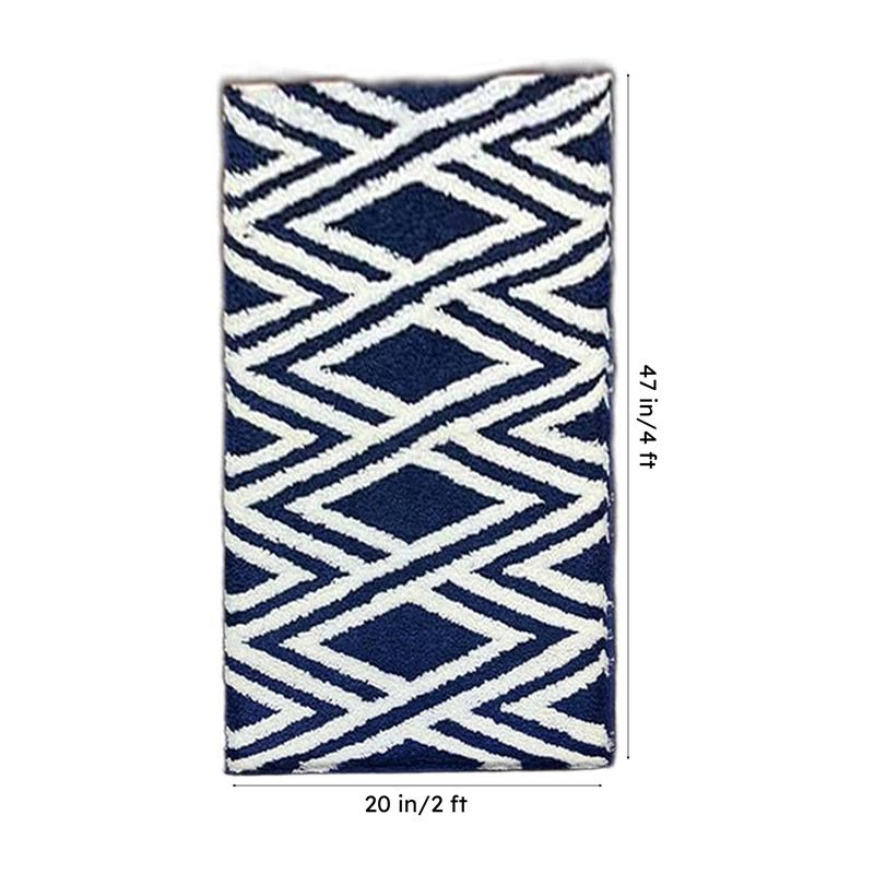 Luxe Plush Micro Fiber Runner Rug - Blue media 9