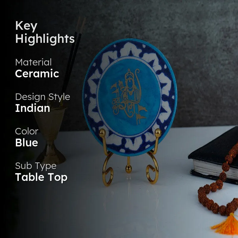 Jai Shree Ram Handcrafted Ceramic Showpiece media 2