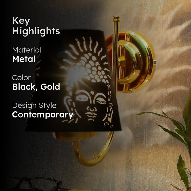 Galora Buddha Empire Metal Wall Lamp media 2