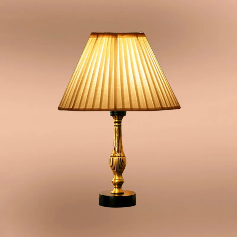 Aurelo Ziro Wooden Table Lamp - OffWhite media 6