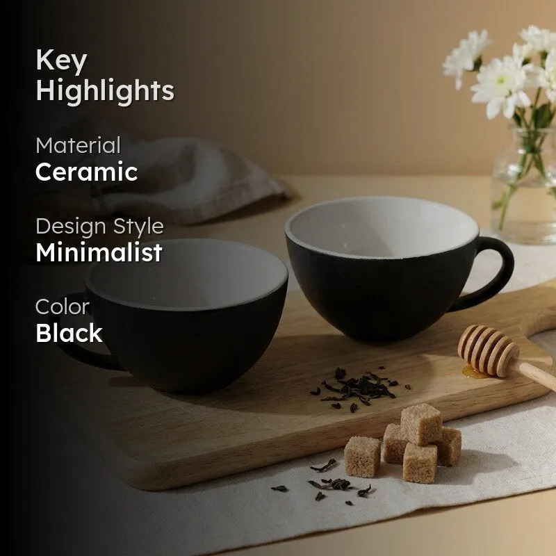 Elara Ceramic Tea Cup (150 mL Each) - Set Of Two media 2