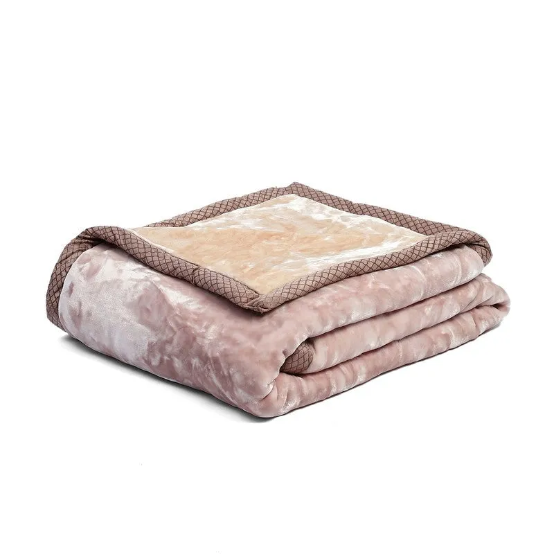 Monte Carlo Blush Blossom Reversible Blanket - 850 GSM media 6