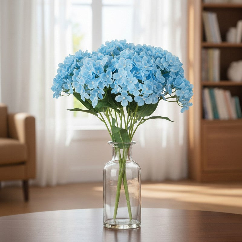 Linora Hydrangea Artificial Flower(Blue) - Set Of Two