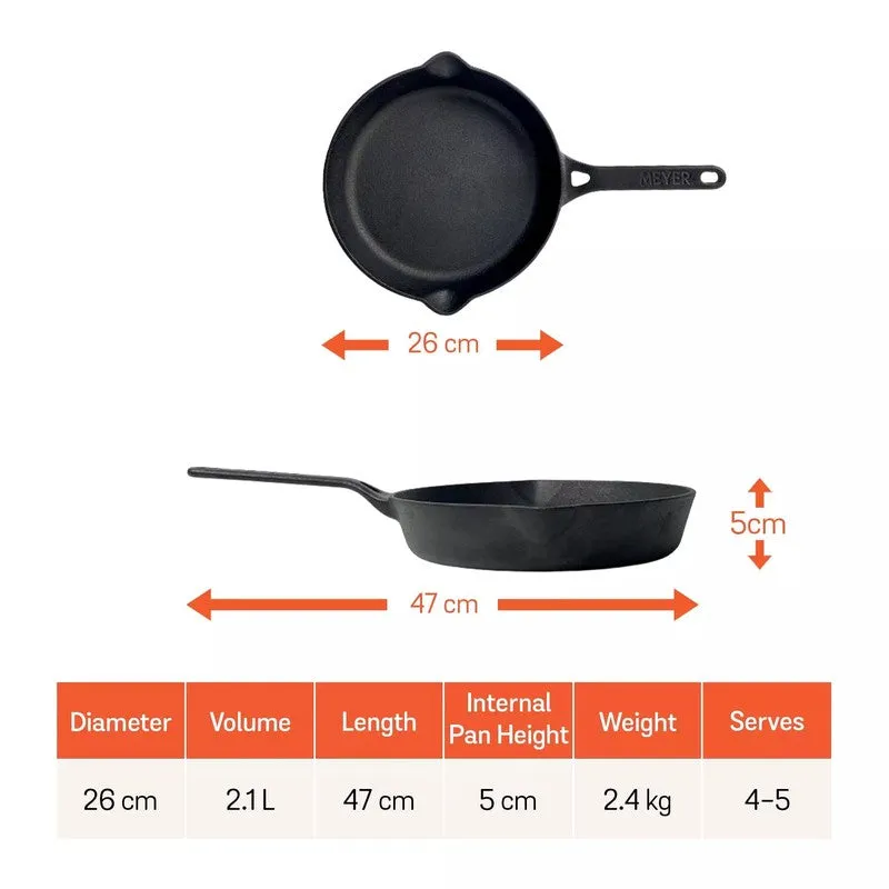 Meyer Cast Iron Frying Pan - 2100 mL/11.6 Inches media 10
