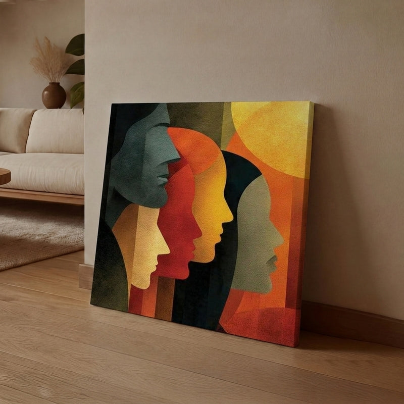 Formed Face Canvas Wall Art