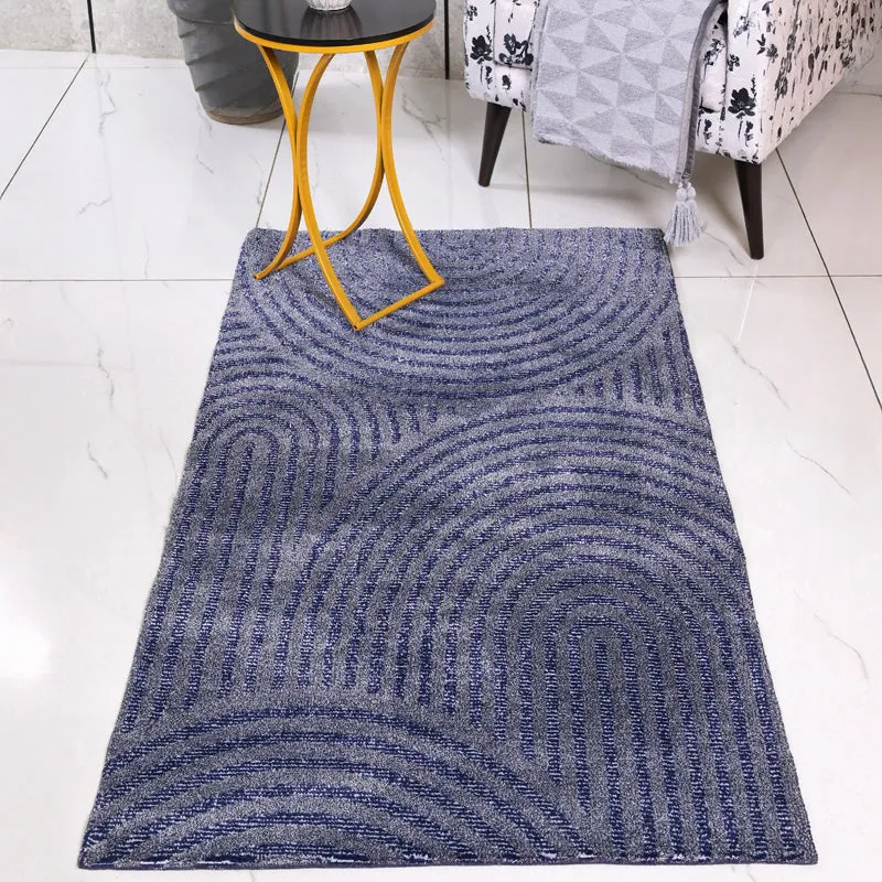 Aneeta Soft Pile Anti-Skid Carpet - Blue media 3