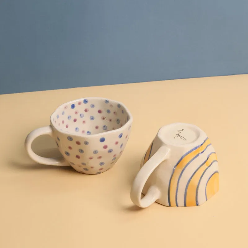 Mangira Ceramic Tea Cup (200 mL Each) - Set of Two media 3
