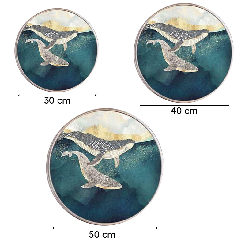 Whale Pair Canvas Wall Art media 5
