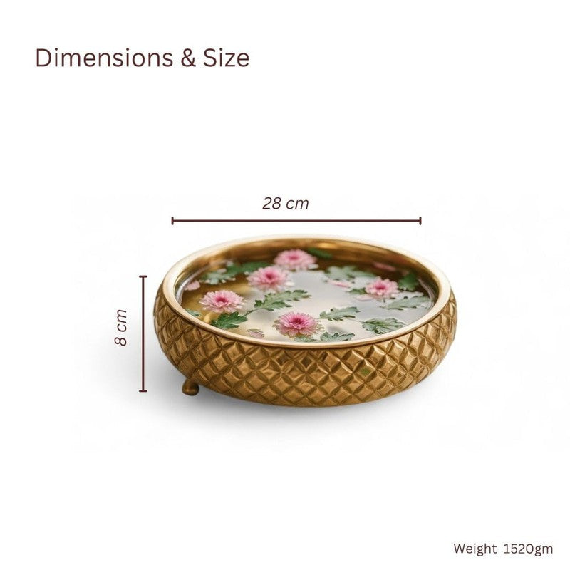 Serene Decorative Brass Urli media 8