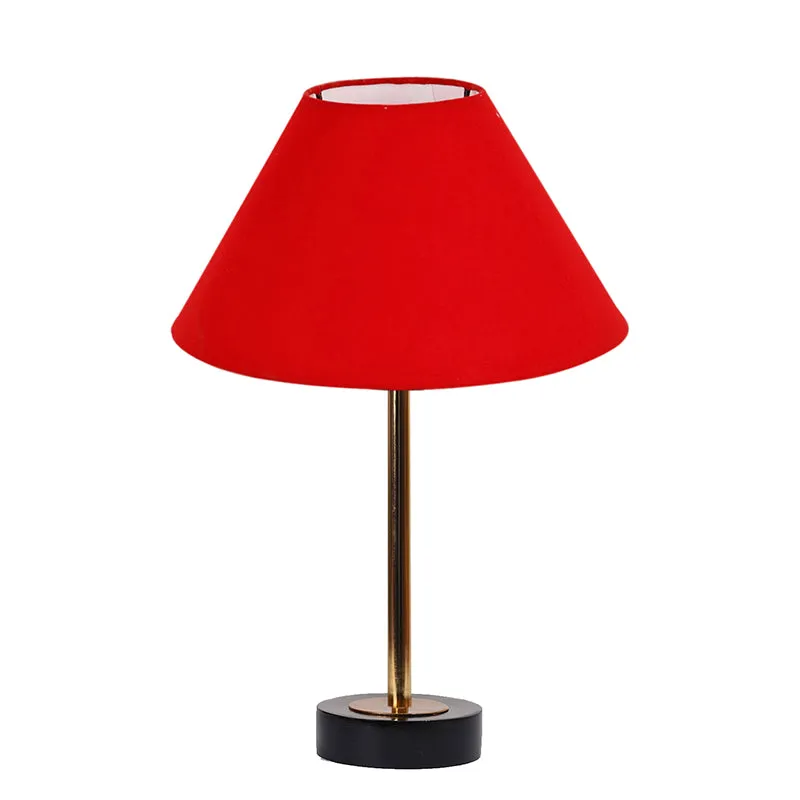 Cotin II Rodin Wooden Table Lamp - Red,Gold,Black media 4