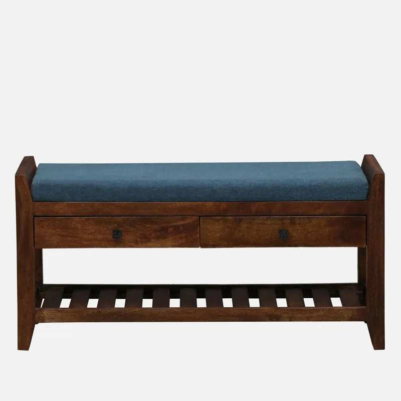 Harbor Nest Mango Wood Shoe Rack - Blue media 3