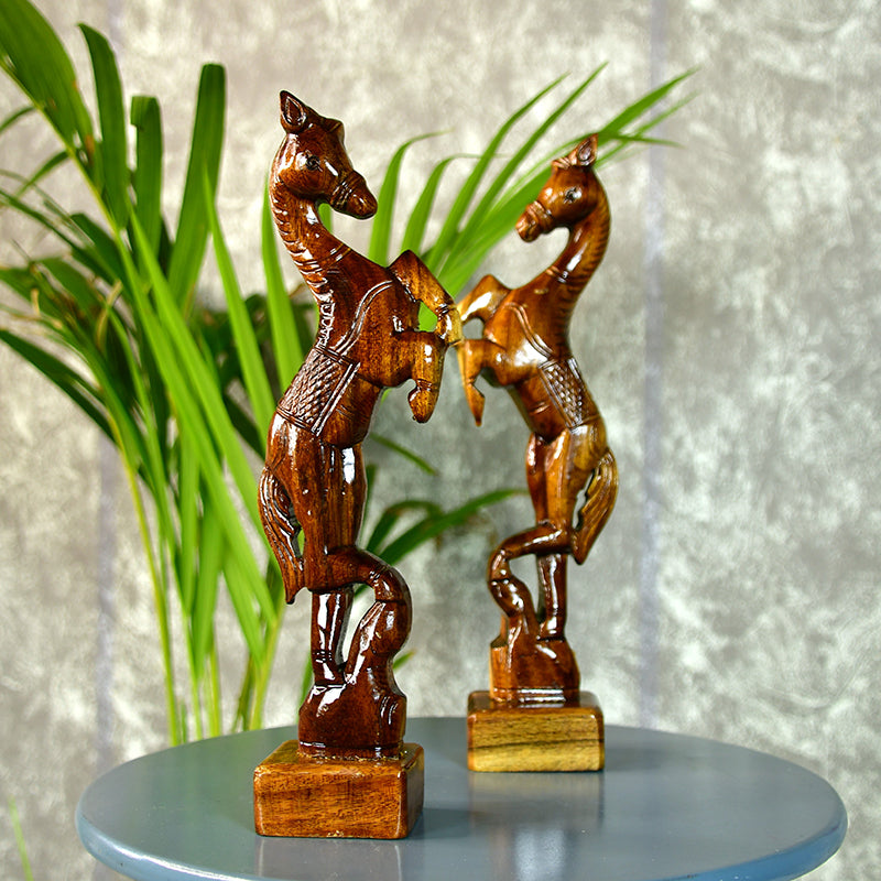 Horse Grace Showpiece - Set Of Two