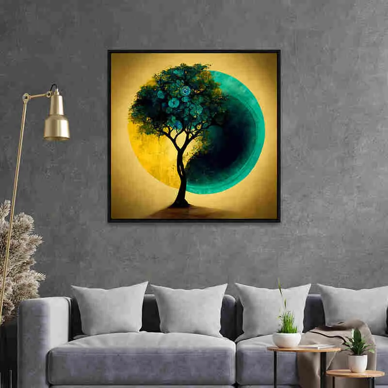 Dichotomy Canvas Wall Art With Frame media 1
