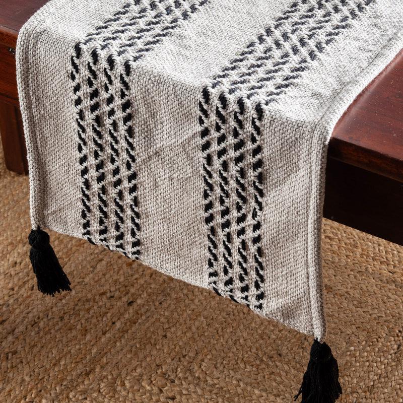 Saphira  Handwoven Cotton Table Runner media 3