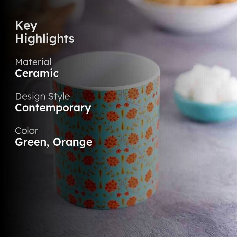 Mogul Ceramic Coffee Mug (325 mL) media 2